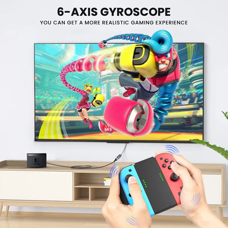 CONTROL MANDO INALÁMBRICO PARA NINTENDO SWITCH JOY-CON VIOLETA Y NARANJA | WIRELESS CONTROLLER FOR NINTENDO SWITCH JOY-CON PURPLE AND ORANGE
