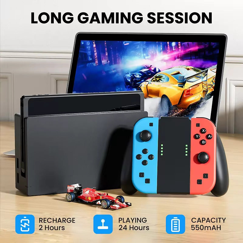 CONTROL MANDO INALÁMBRICO PARA NINTENDO SWITCH JOY-CON VIOLETA Y NARANJA | WIRELESS CONTROLLER FOR NINTENDO SWITCH JOY-CON PURPLE AND ORANGE
