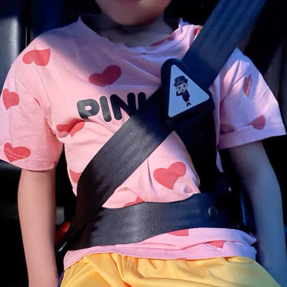 CORREA AJUSTE CINTURON SEGURIDAD SILLA NIÑOS CARRO COLEGIO NEGRO | CHILD CAR SEAT SAFETY BELT ADJUSTER STRAP SCHOOL TRANSPORT BLACK
