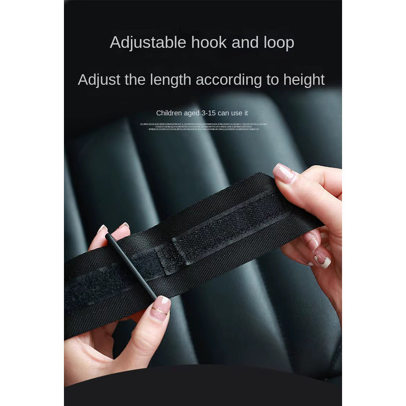 CORREA AJUSTE CINTURON SEGURIDAD SILLA NIÑOS CARRO COLEGIO NEGRO | CHILD CAR SEAT SAFETY BELT ADJUSTER STRAP SCHOOL TRANSPORT BLACK
