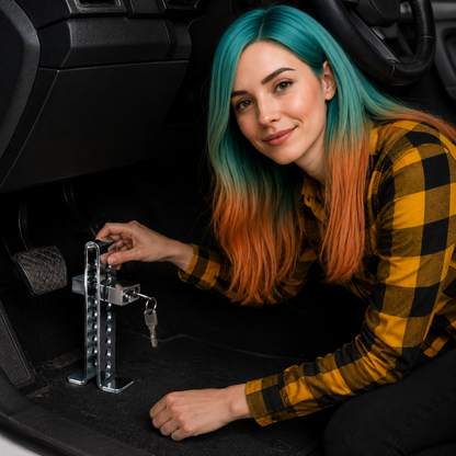SEGURO ANTIRROBO PEDAL FRENO CLUTH CARRO AUTO CAMIONETA