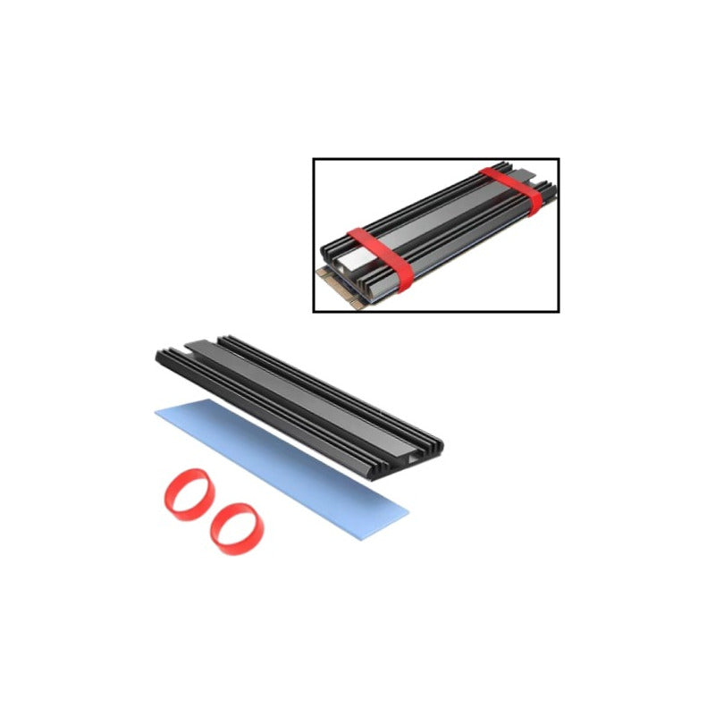 DISIPADOR ALUMINIO MEMORIA RAM LAPTOP SO-DIMM SSD M.2 NVME | ALUMINUM HEATSINK FOR LAPTOP RAM SO-DIMM & M.2 NVME SSD