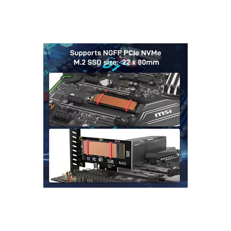 DISIPADOR ALUMINIO MEMORIA RAM NVME NGFF M2 2280 PCI-E SSD | ALUMINUM HEATSINK RAM MEMORY NVME NGFF M2 2280 PCI-E SSD
