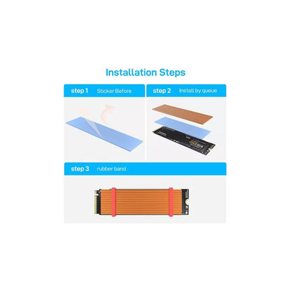 DISIPADOR ALUMINIO MEMORIA RAM NVME NGFF M2 2280 PCI-E SSD | ALUMINUM HEATSINK RAM MEMORY NVME NGFF M2 2280 PCI-E SSD
