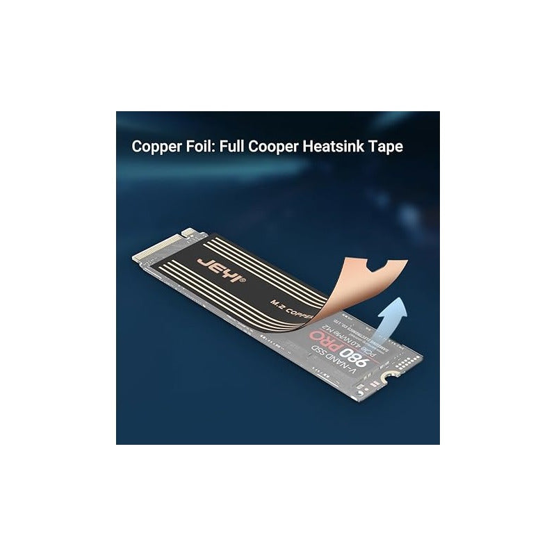 DISIPADOR GRAFENO COBRE MEMORIA RAM M.2 SSD STICKER GAMER