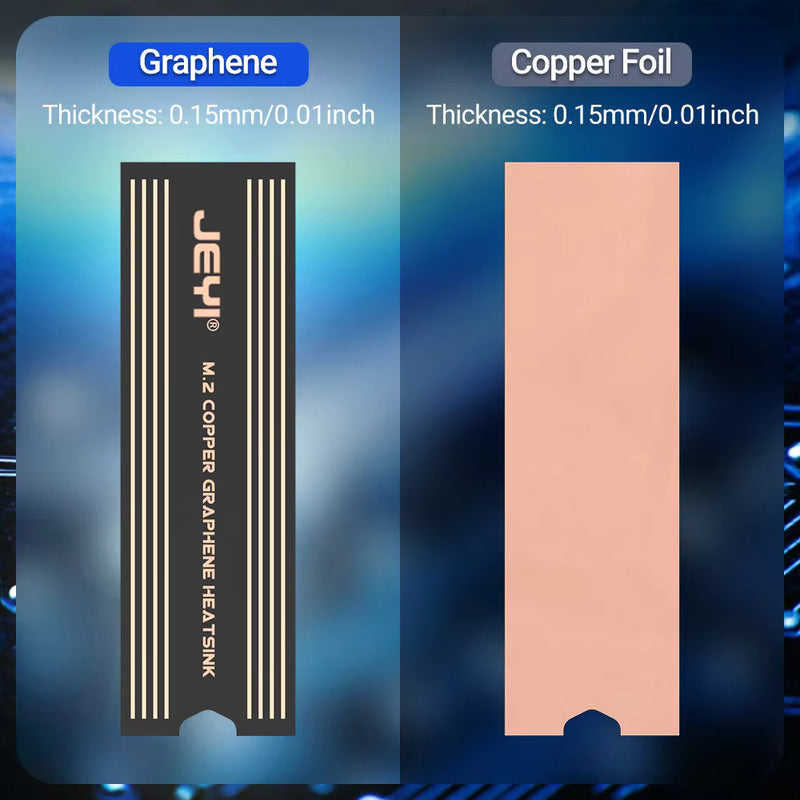 DISIPADOR GRAFENO COBRE MEMORIA RAM M.2 SSD STICKER GAMER