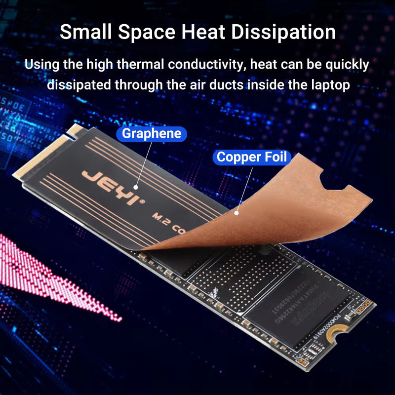 DISIPADOR GRAFENO COBRE MEMORIA RAM M.2 SSD STICKER GAMER