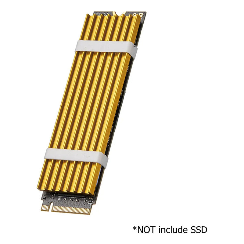 DISIPADOR RAM SO-DIMM Y SSD M.2 NVME LAPTOP PORTÁTIL DORADO | SO-DIMM RAM AND M.2 NVME SSD HEATSINK LAPTOP GOLDEN
