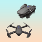 DRONE PLEGABLE DOBLE CAMARA VISOR APP WIFI NEGRO | FOLDABLE DRONE DOUBLE CAMERA VIEWER APP WIFI BLACK
