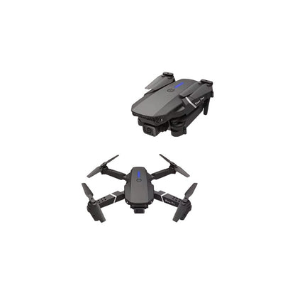 DRONE PLEGABLE DOBLE CAMARA VISOR APP WIFI NEGRO | FOLDABLE DRONE DOUBLE CAMERA VIEWER APP WIFI BLACK
