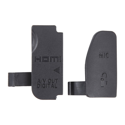 CUBIERTA TAPA COBERTOR GOMA CAUCHO CONEXIONES CANON 70D NEGRO