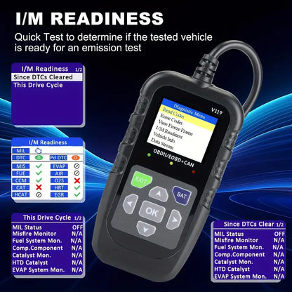 ESCÁNER OBD2 AUTO VEHÍCULO LECTOR CÓDIGOS MOTOR DIAGNÓSTICO