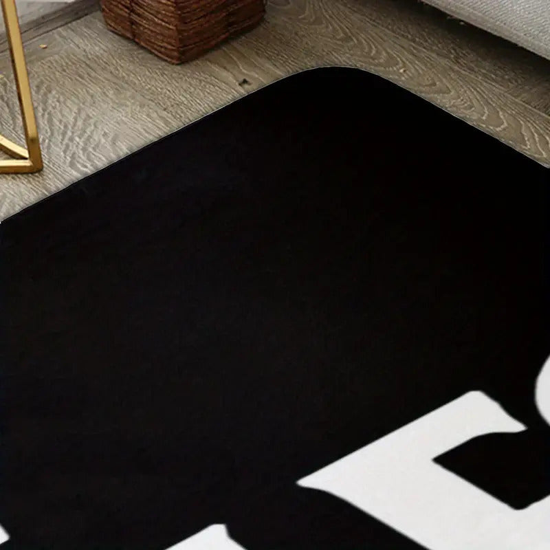 TAPETE HOGAR COCINA ENTRADA CASA ALCOBA LOGO BEATLES 40X60 60 CM 40 CM THE BEATLES BLANCO/NEGRO