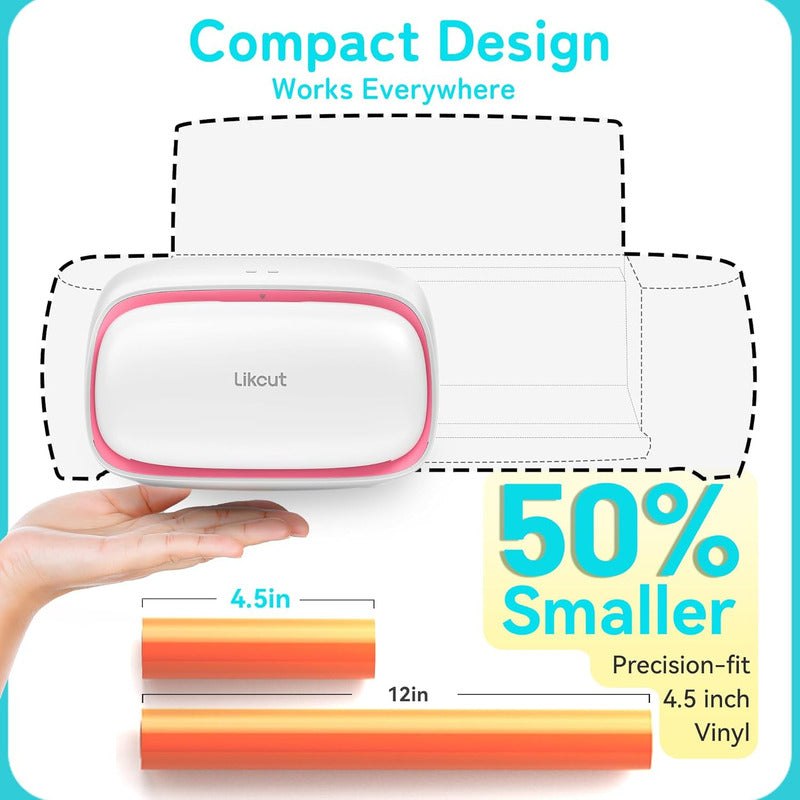 PLOTTER CORTE LIKCUT S501 ROSA OFICINA CRAFT EVENTOS FIESTAS