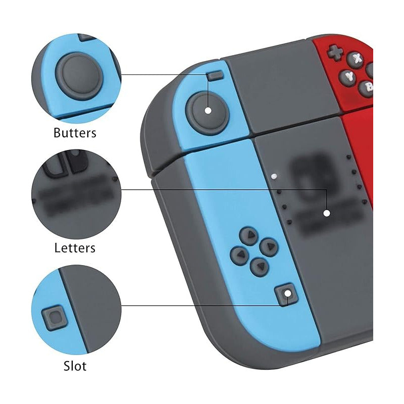 ESTUCHE AUDIFONOS AIRPODS 1 | 2 TIPO NINTENDO SWITCH MIXTO