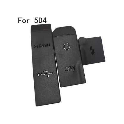 TAPA COBERTOR GOMA CAUCHO CONEXIONES CANON 5D MARK 4 NEGRO