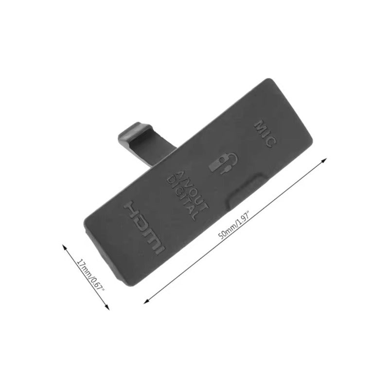 TAPA COBERTOR GOMA CAUCHO GUARDAPOLVO CONEXIONES CANON 550D NEGRO