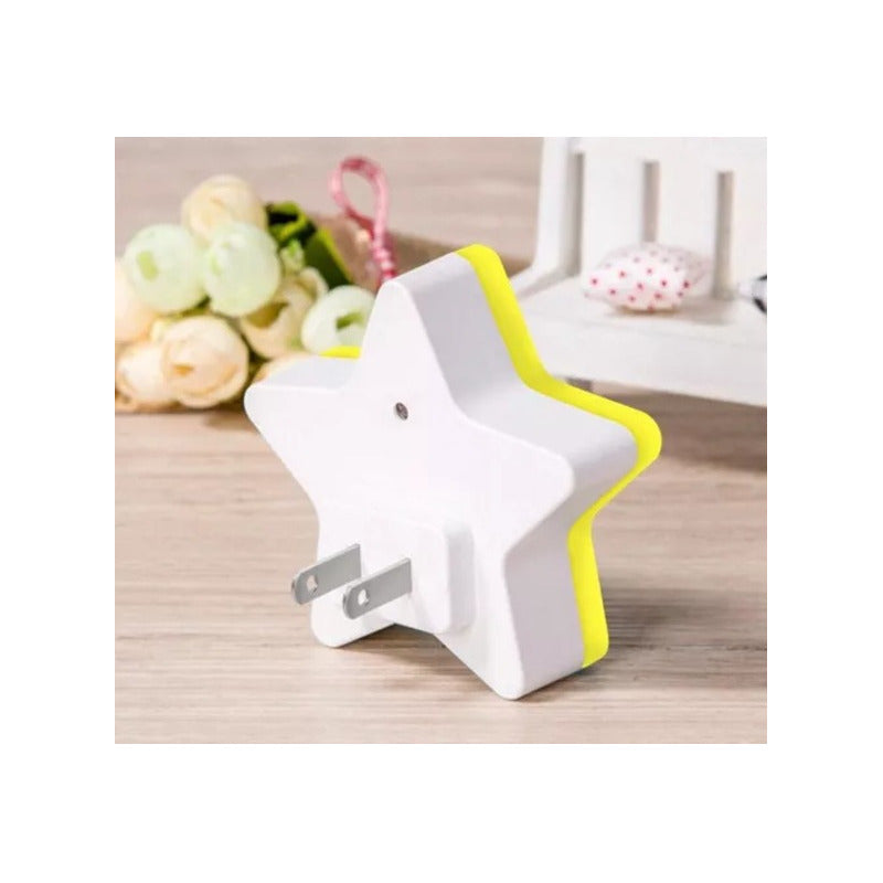 LUZ LED NOCTURNA NIÑOS SENSOR CONTROL PARED ALCOBA AMARILLO 110V AMARILLO