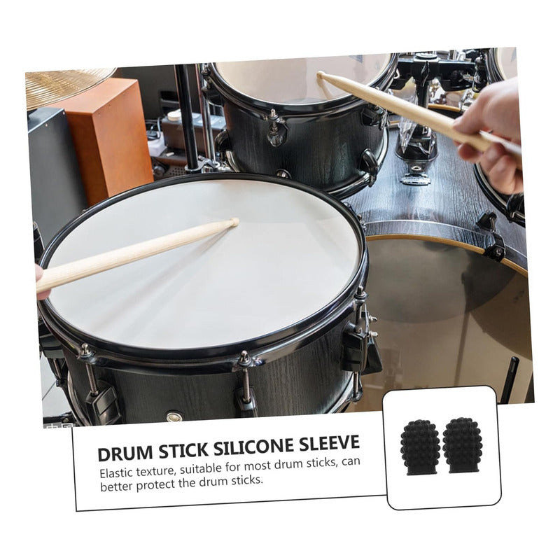 REDUCTOR SONIDO BAQUETAS PROTECTOR PROFESIONLAL 5A BATERÍA NEGRO 5A