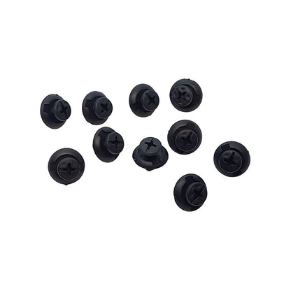 10X PIN CLIP PLÁSTICO REMACHE AJUSTE RETENEDOR MOTOR CARRO NEGRO