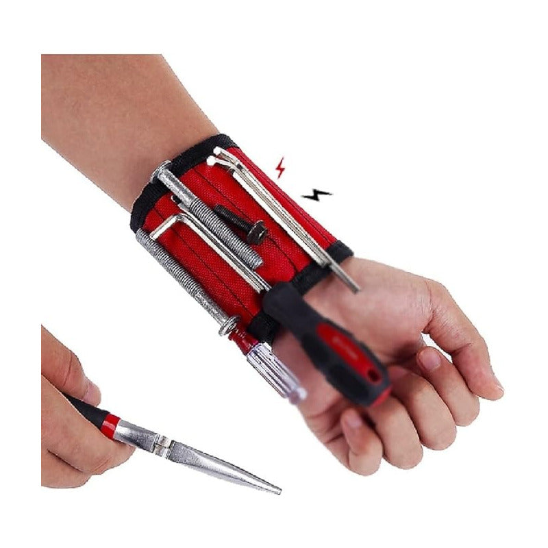 PULSERA MUÑEQUERA MAGNÉTICA TORNILLOS CLAVOS BROCAS TUERCAS N/A