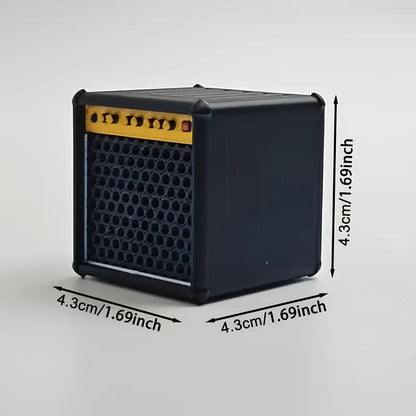 PORTA PUAS PICKS GUITARRA TIPO AMPLIFICADOR SPEAKER NEGRO SMALL