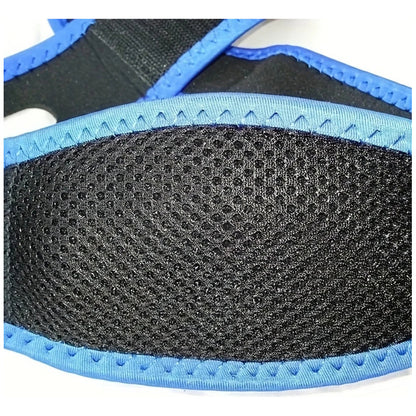 BANDA ANTI RONQUIDO APNEA DEL SUEÑO BARBILLA UNISEX DORMIR AZUL 65MM LARGO