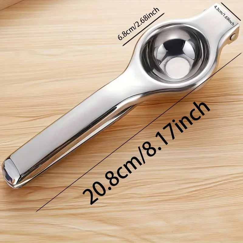 EXPRIMIDOR CÍTRICOS ACERO INOXIDABLE ANTIDESLIZANTE COCINA PLATEADO