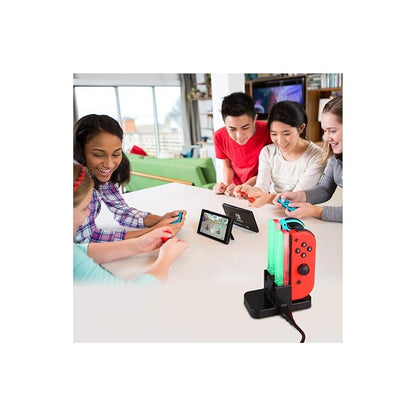 CARGADOR JOY-CON PARA NINTENDO SWITCH OLED RGB 4X ESTACIÓN
