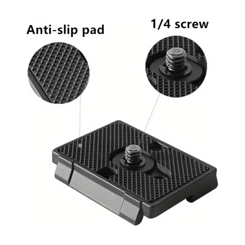 PLACA LIBERACIÓN RÁPIDA PARA MANFROTTO 200PL-14 NEGRO