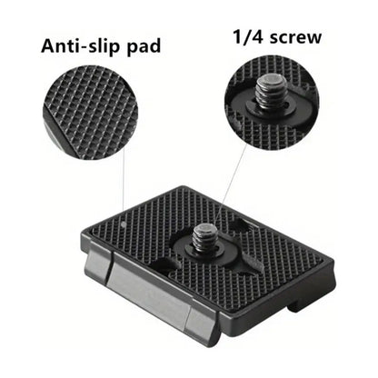 PLACA LIBERACIÓN RÁPIDA PARA MANFROTTO 200PL-14 NEGRO