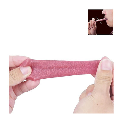 LENGUA FALSA TRUCOS MAGIA BROMAS EVENTOS FIESTAS HALLOWEEN CORAL CLARO