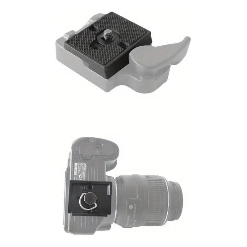 PLACA LIBERACIÓN RÁPIDA PARA MANFROTTO 200PL-14 NEGRO