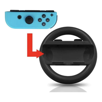 VOLANTES COMPATIBLE JOY-CON NINTENDO SWITCH & OLED NEGRO