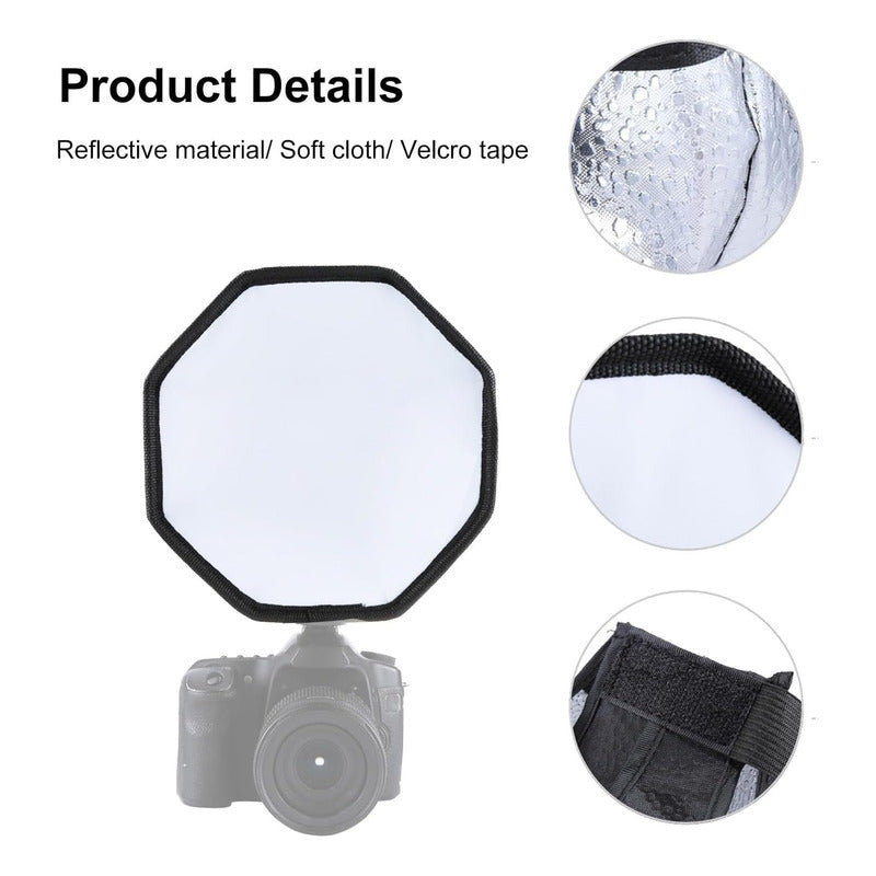 CAJA LUZ OCTAGONAL 8  FLASH EXTERNO SOFTBOX PLEGABLE N/A