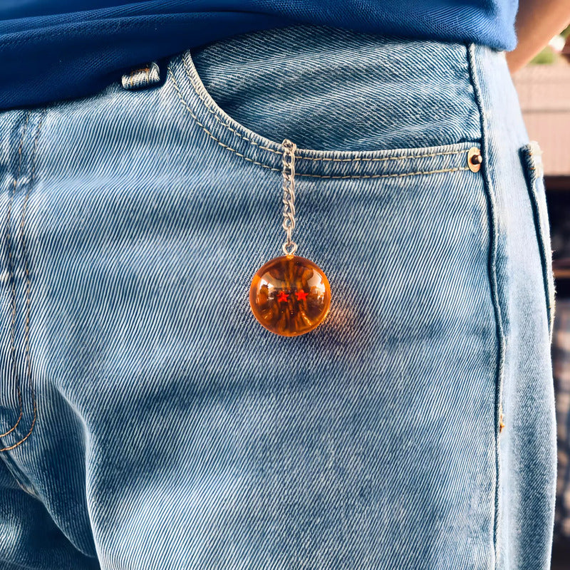 LLAVERO ESFERAS DEL DRAGON BALL Z 4 STAR SUPER SAYAYIN GOKU NARANJA