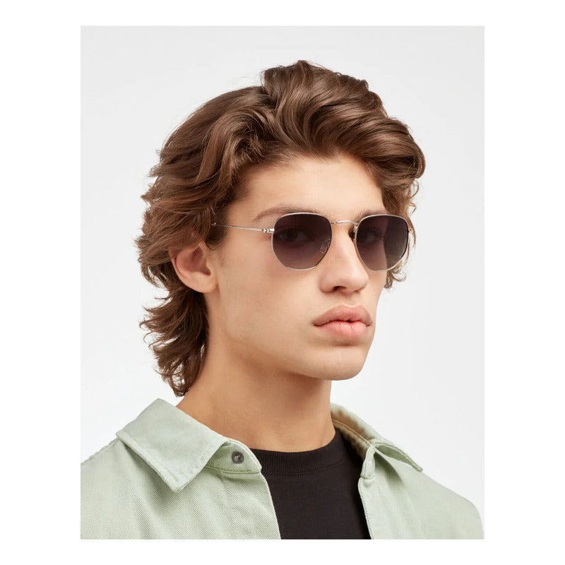 GAFAS SOL POLICARBONATO MARRÓN SEMI REDONDAS FASHION ESTILO SEMI REDONDO MARRÓN CLARO MARRÓN CLARO DORADO OSCURO DORADO OSCURO