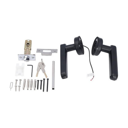 CERRADURA PUERTA SMART HUELLA BLUETOOTH APP PANTALLA TACTIL NEGRO