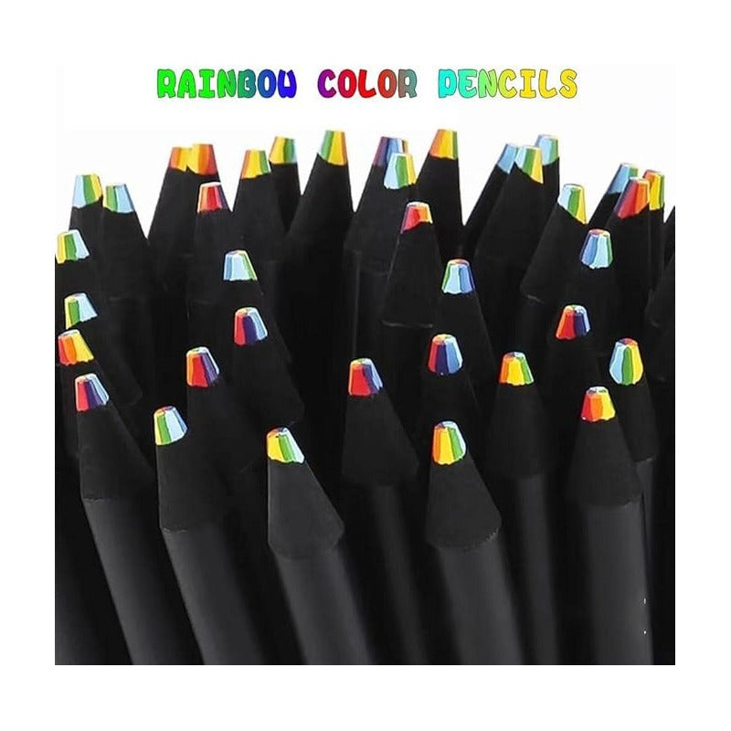 2X LAPIZ MULTICOLOR ARCOIRIS MULTICOLOR