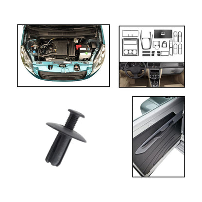 10X PIN CLIP PLÁSTICO AJUSTE 15X13.5X6MM CARRO TABLERO