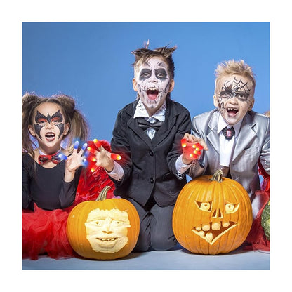 2X DEDOS LUZ LED AZUL MAGIA ILUSIONISMO DISFRAZ FIESTAS