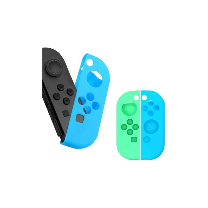 PROTECTOR SILICONA JOY-CON PARA NINTENDO SWITCH OLED VERDE/AZUL
