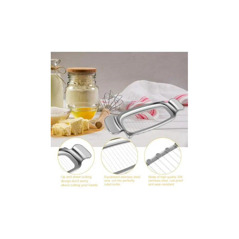 CORTADOR QUESO MANTEQUILLA TOFU PROFESIONAL COCINA PLATEADO