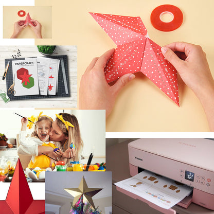 ARBOL NAVIDAD PAPERCRAFT ADORNO ECOLÓGICO PDF DIY DECORATIVO BLANCO