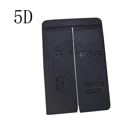 TAPA COBERTOR GOMA CAUCHO CONEXIONES CANON 5D NEGRO