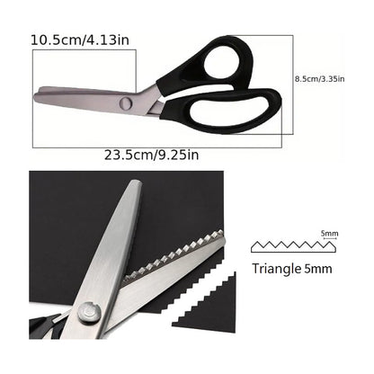 TIJERAS SASTRERÍA MODISTERÍA MARROQUINERÍA BISUTERÍA ZIGZAG NEGRO