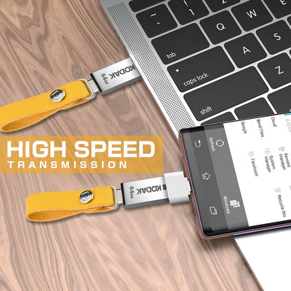 UNIDAD FLASH KODAK DE 64 GB PLATEADO