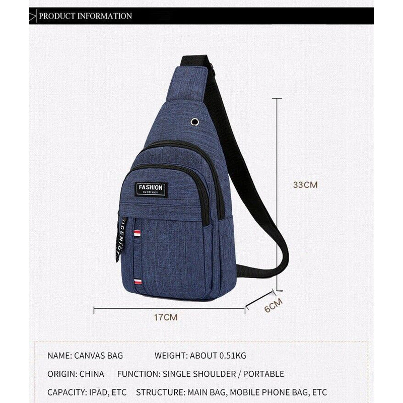 MALETIN LIGERO IMPERMEABLE CORREA AJUSTABLE VIAJE MALETA AZUL MARINO LISA