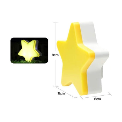 LUZ LED NOCTURNA NIÑOS SENSOR CONTROL PARED ALCOBA AMARILLO 110V AMARILLO