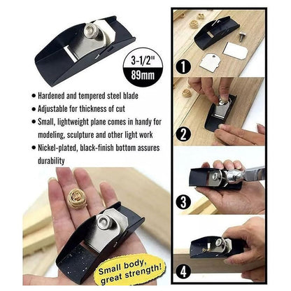 MINI CEPILLO MARQUETERÍA CARPINTERÍA BRICOLAGE MADERA